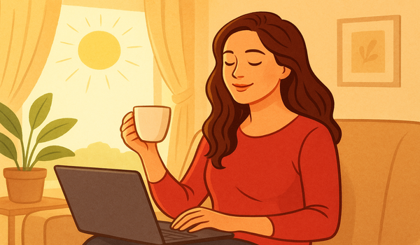 worked in the sun of the house without stress